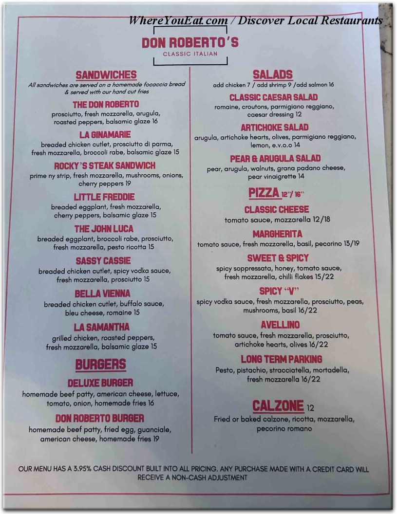 menu image