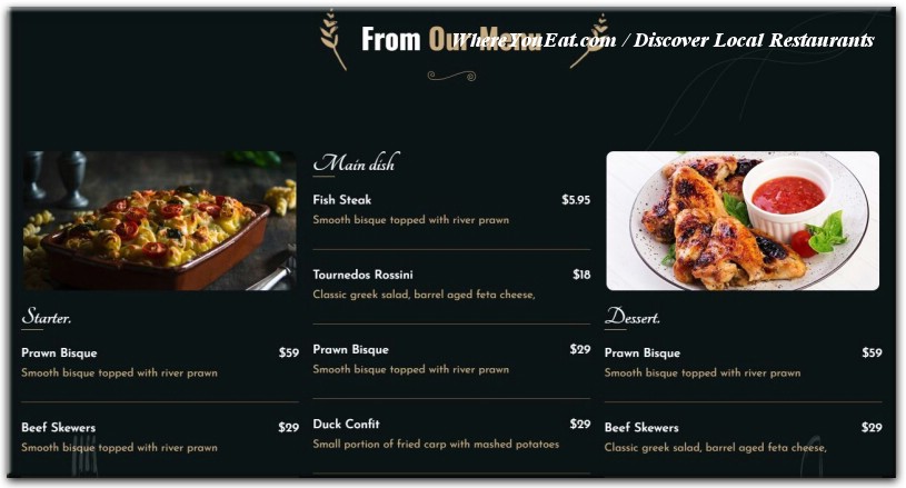 menu image