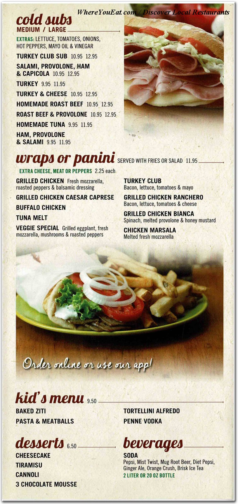 menu image