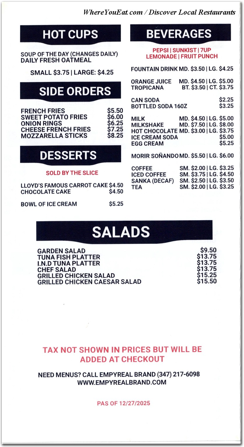 menu image