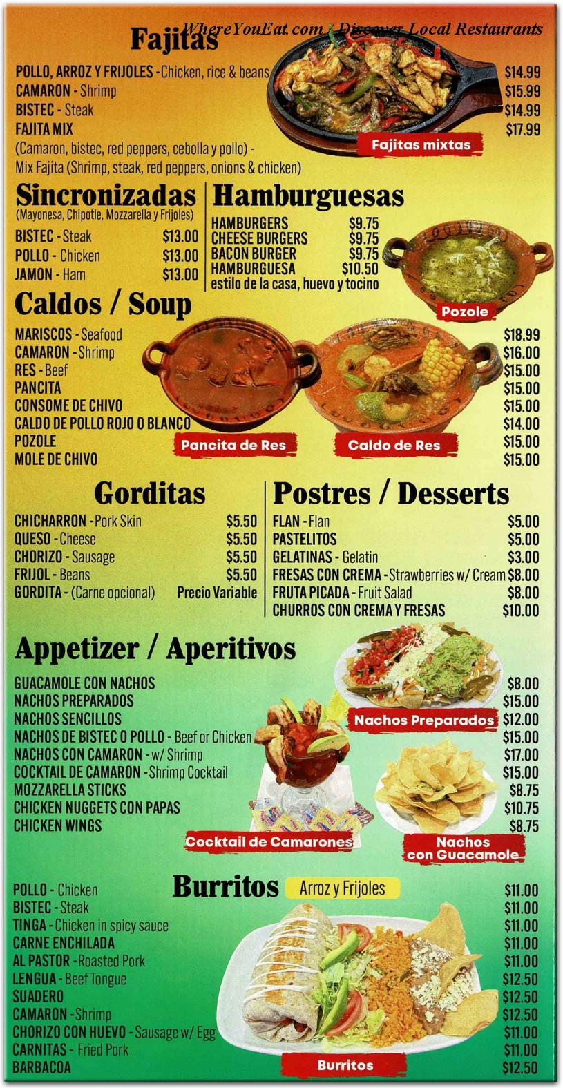 menu image