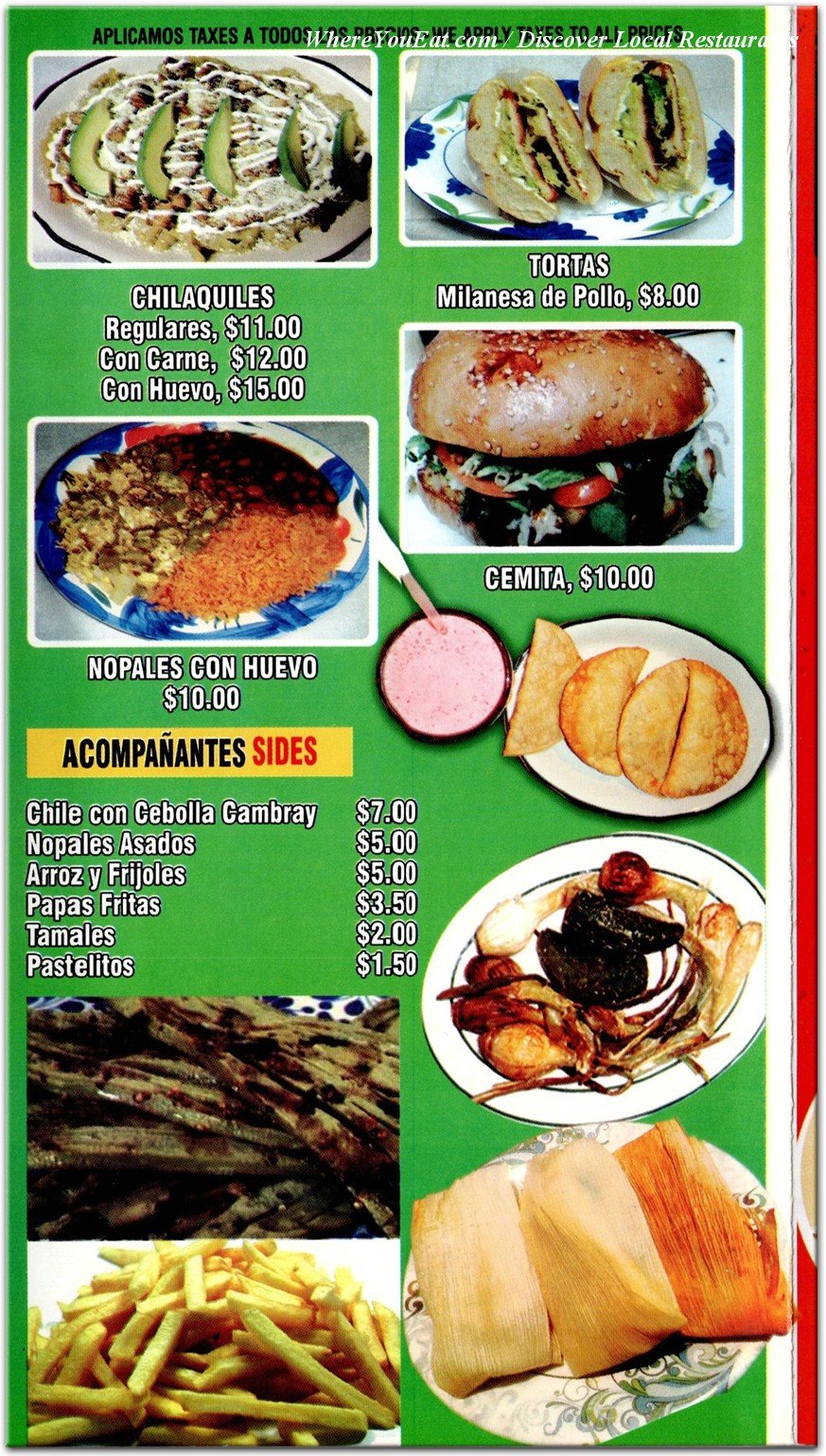 menu image