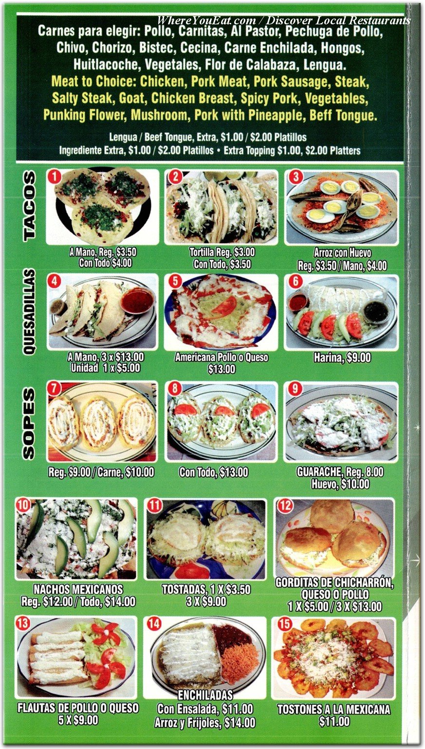 menu image