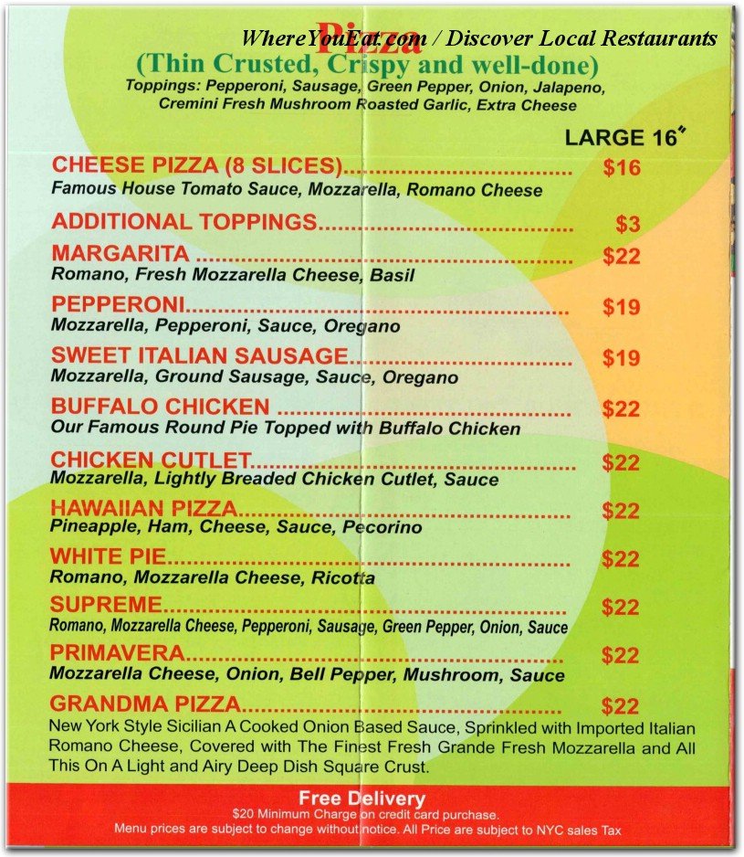 menu image