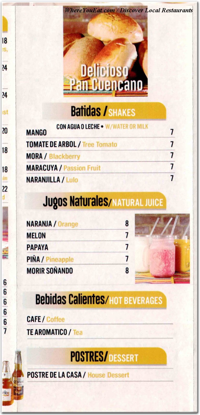 menu image