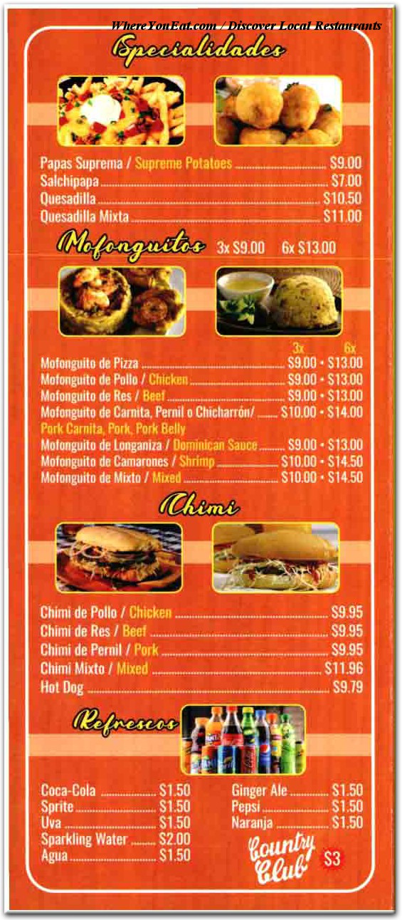 menu image