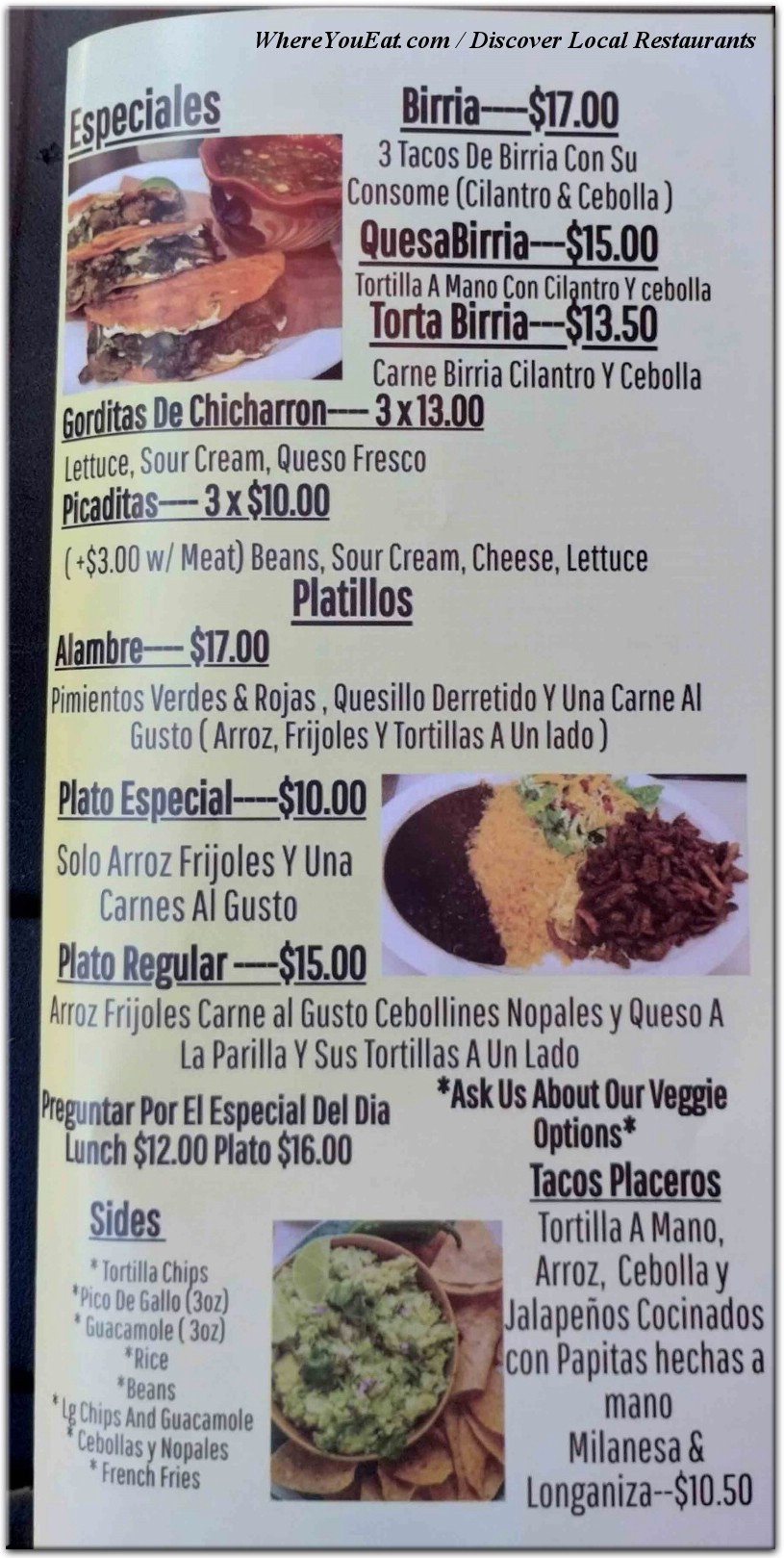 menu image