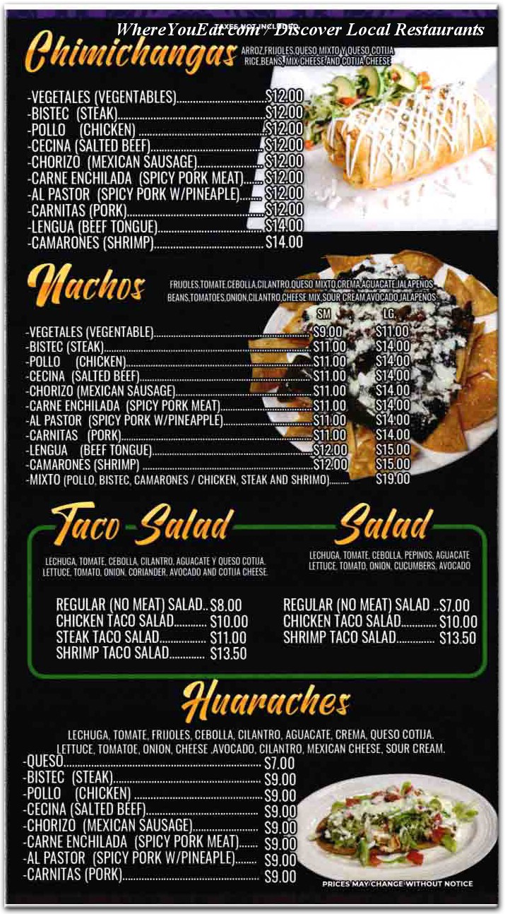 menu image