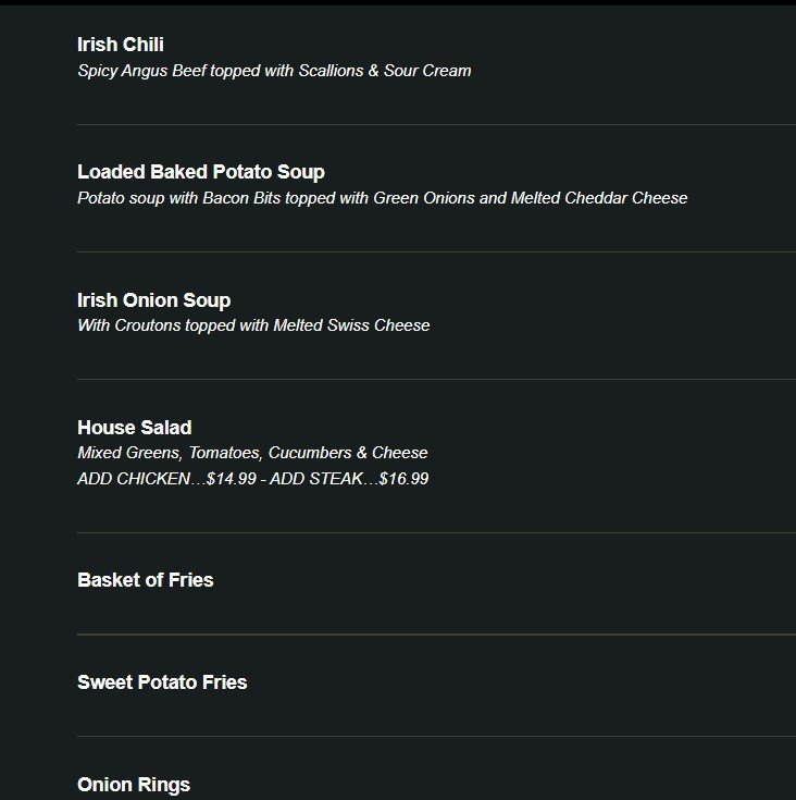 menu image