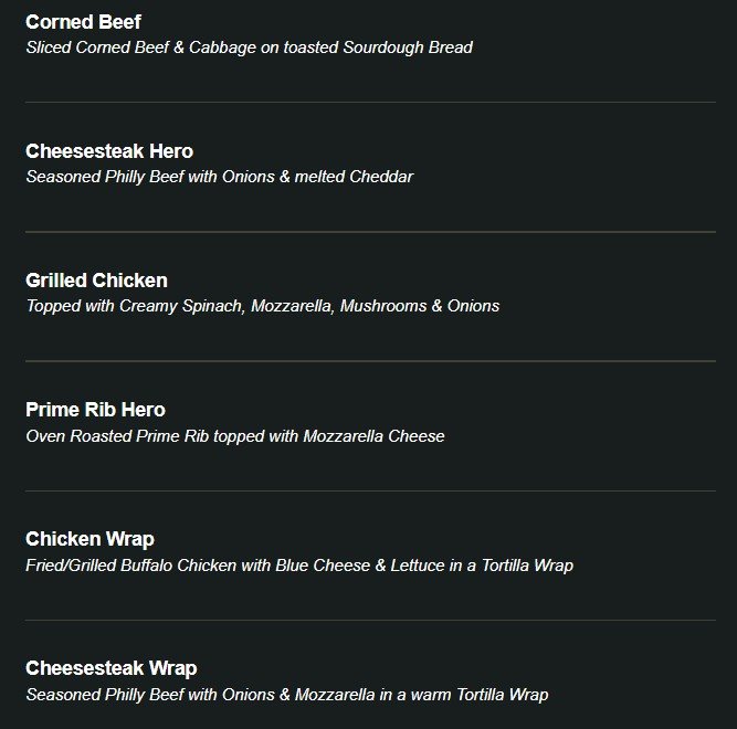 menu image