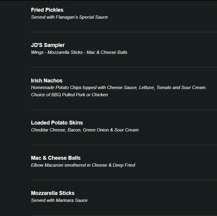 menu image