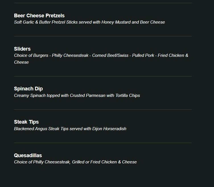 menu image