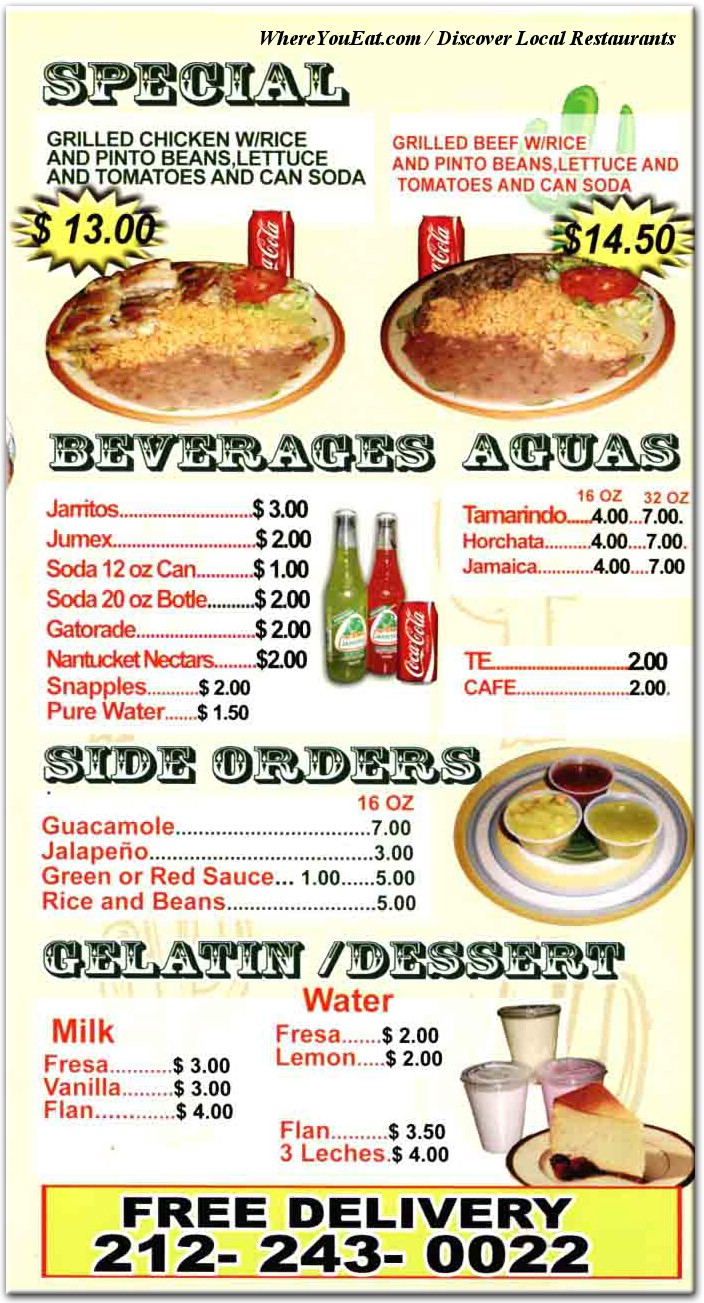 menu image