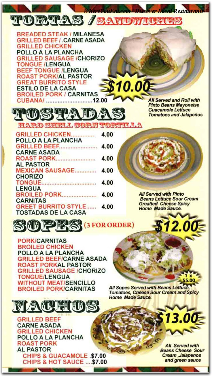 menu image