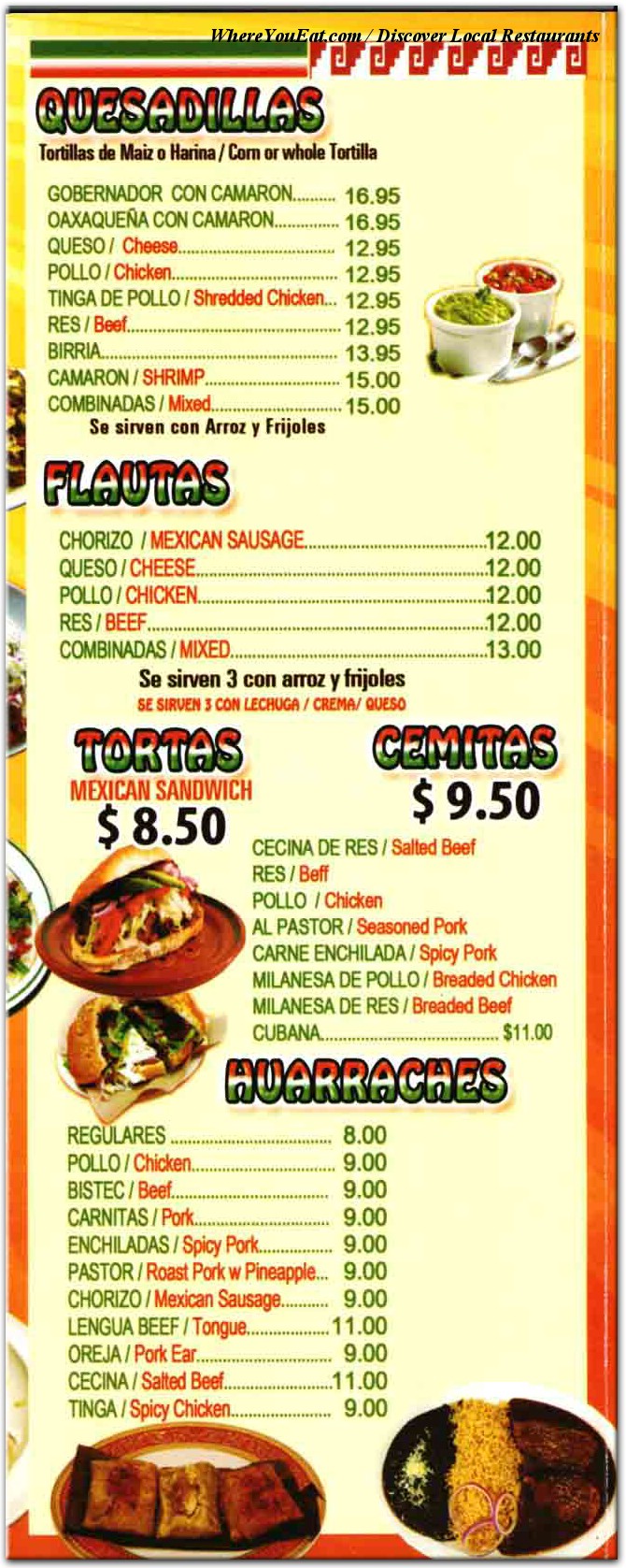 menu image