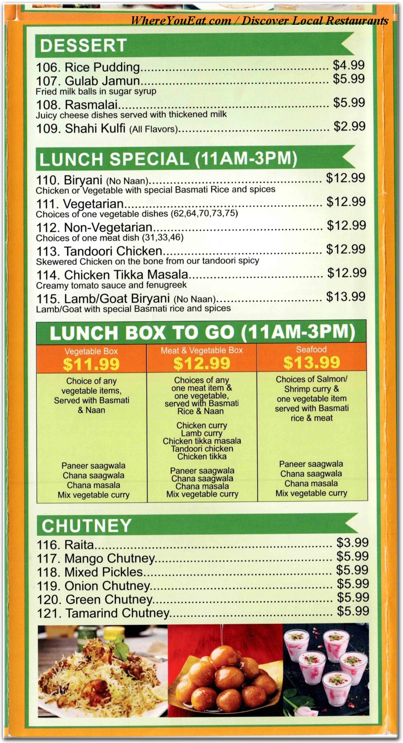 menu image