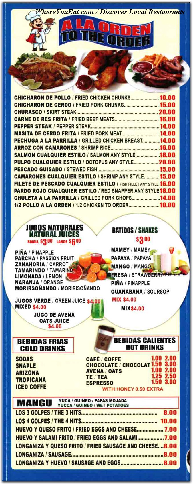 menu image