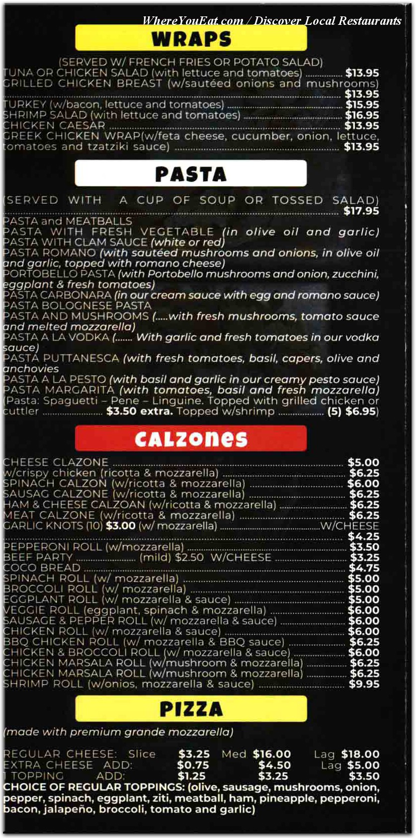 menu image