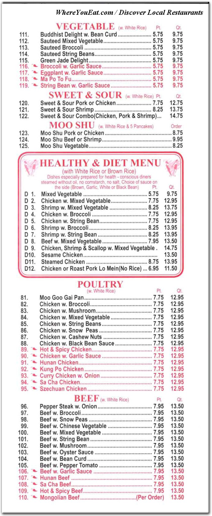 menu image