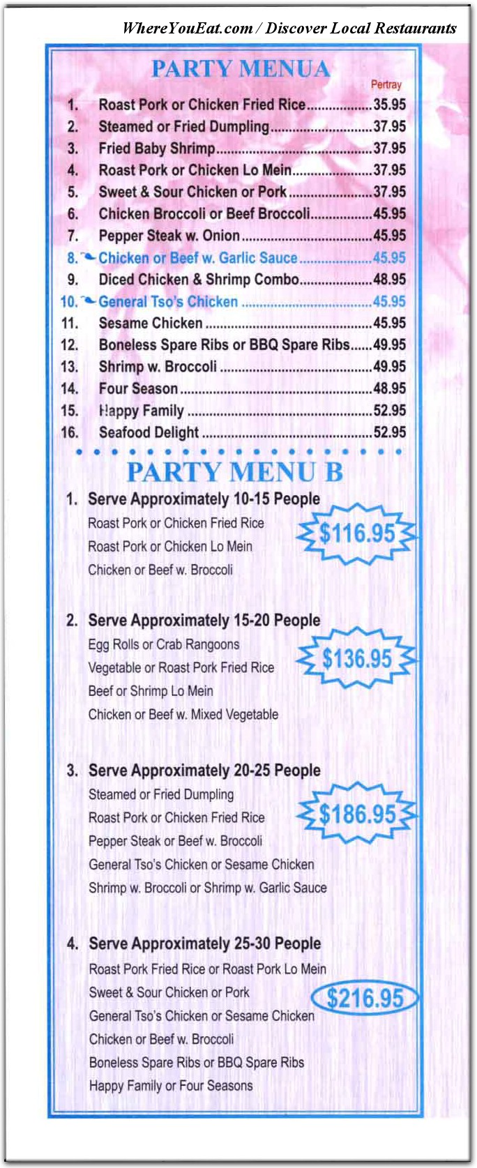 menu image