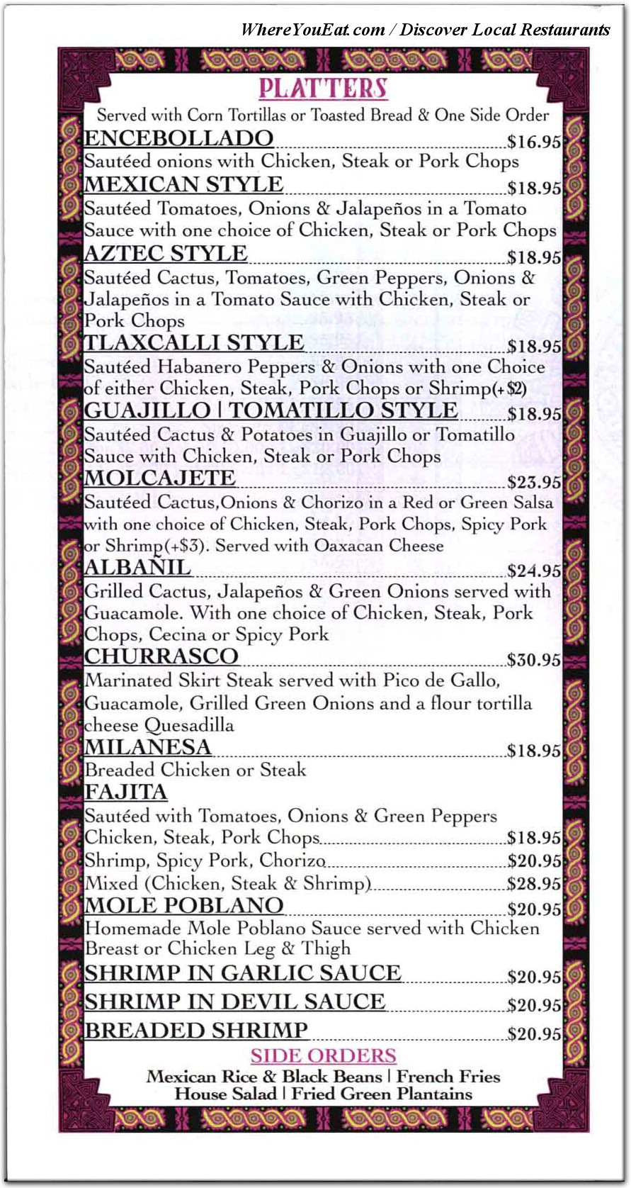 menu image