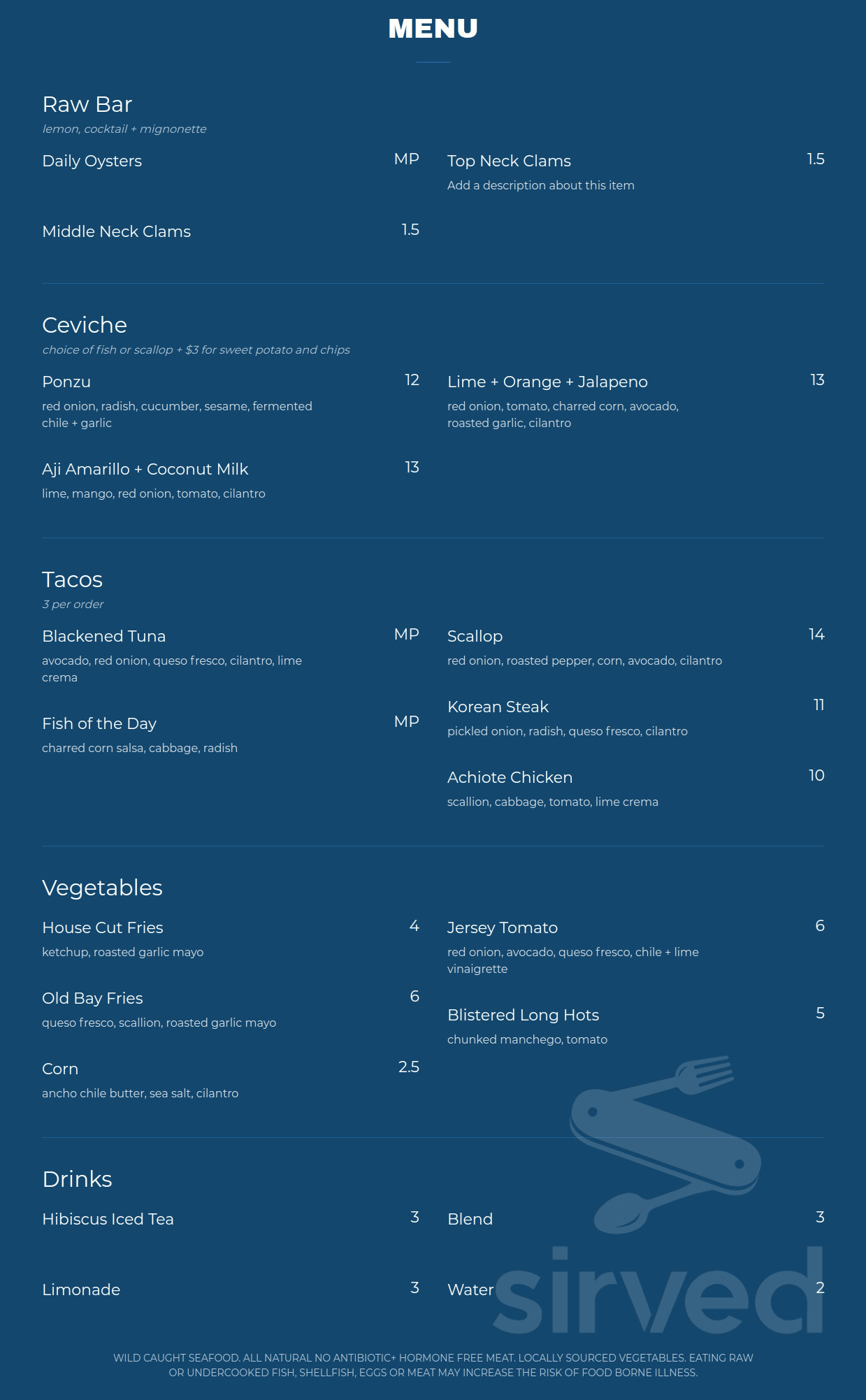 menu image