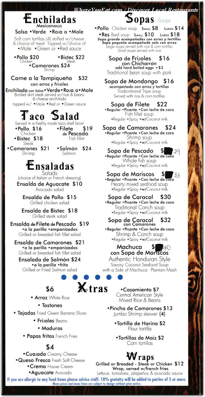 menu image