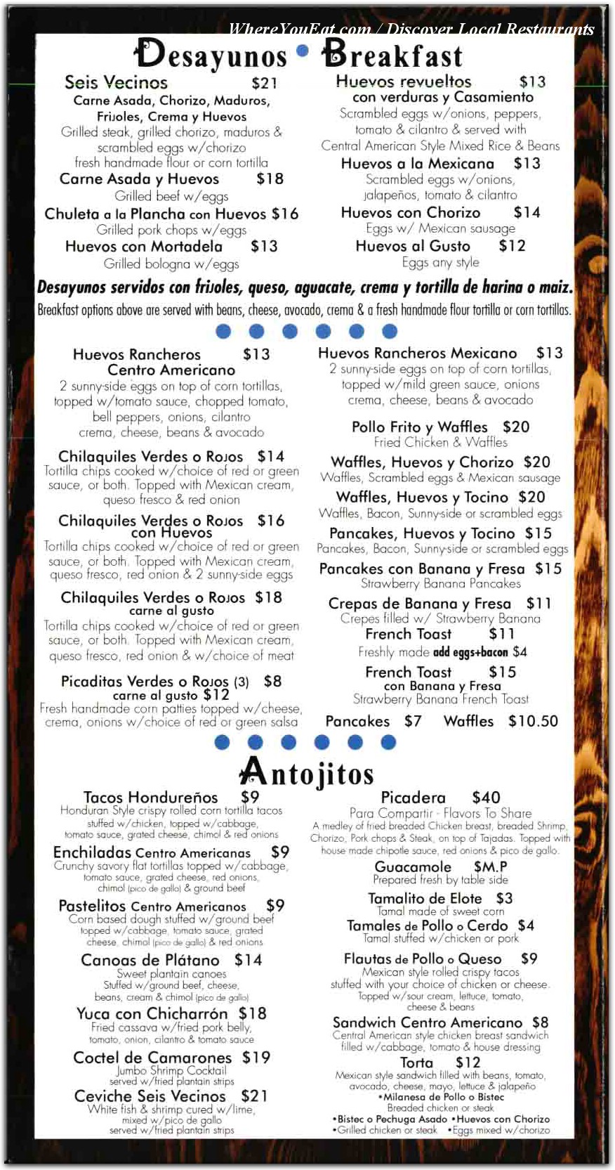 menu image