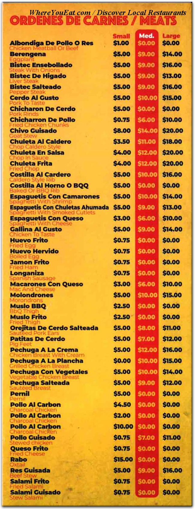 menu image