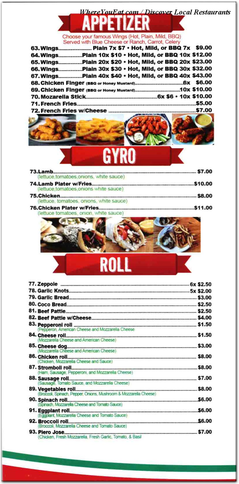 menu image