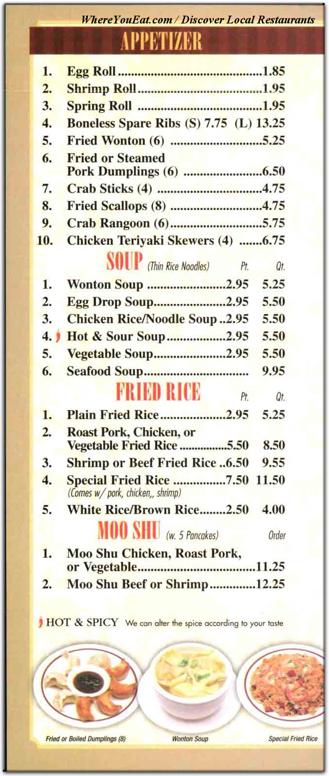 menu image