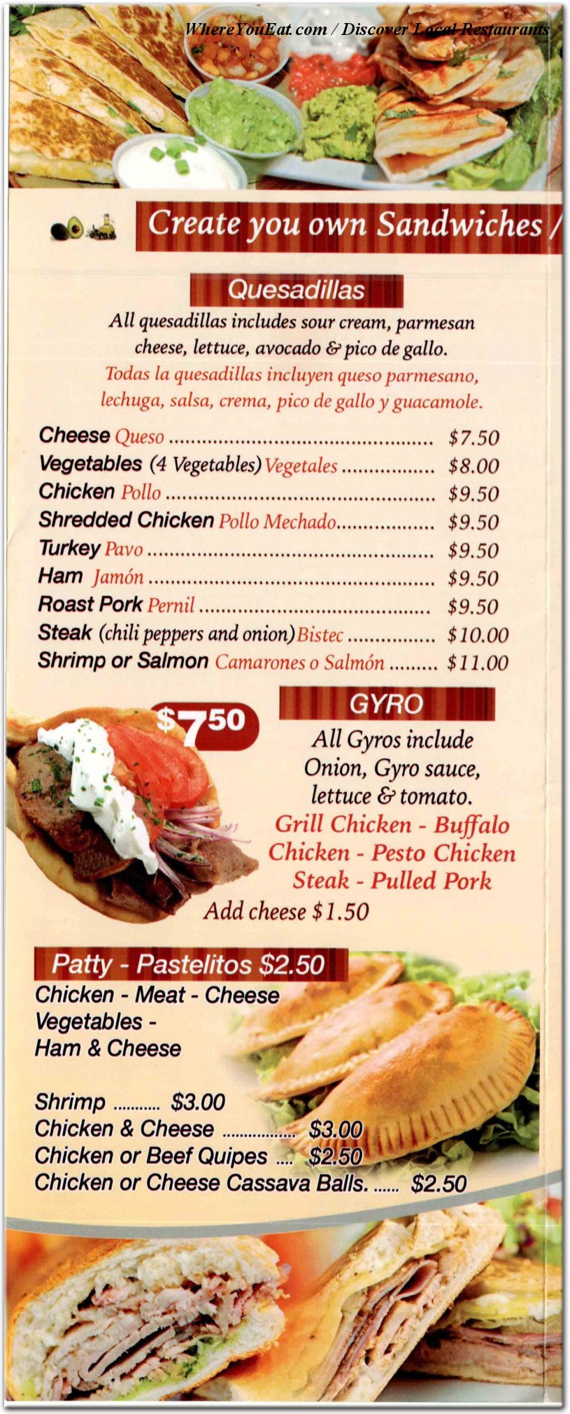 menu image