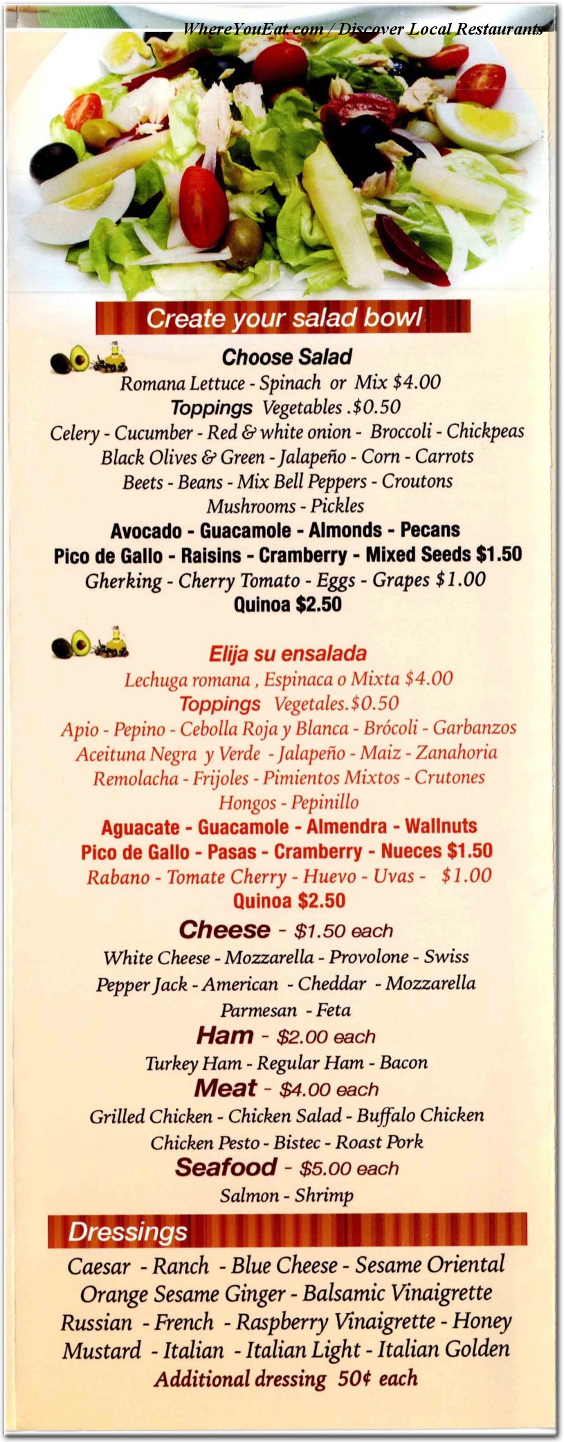 menu image