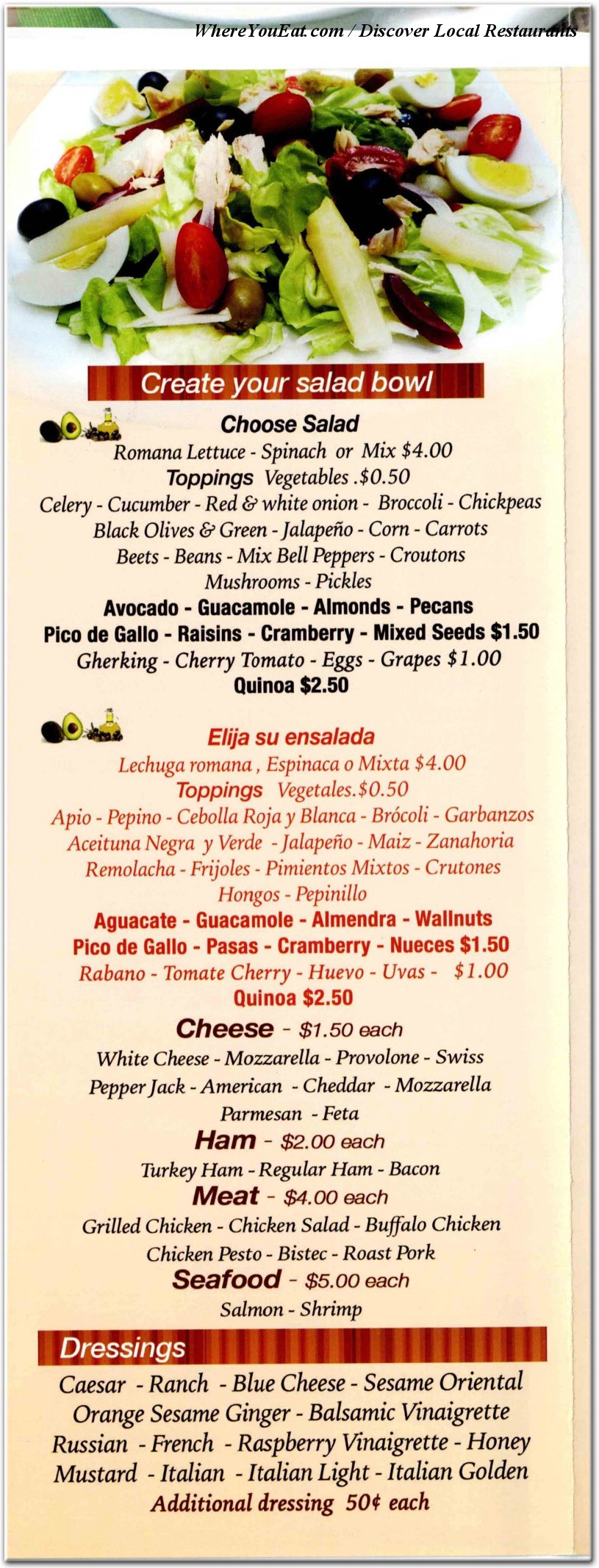 menu image
