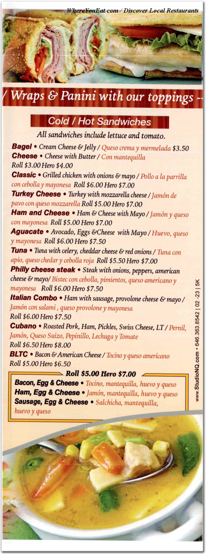 menu image