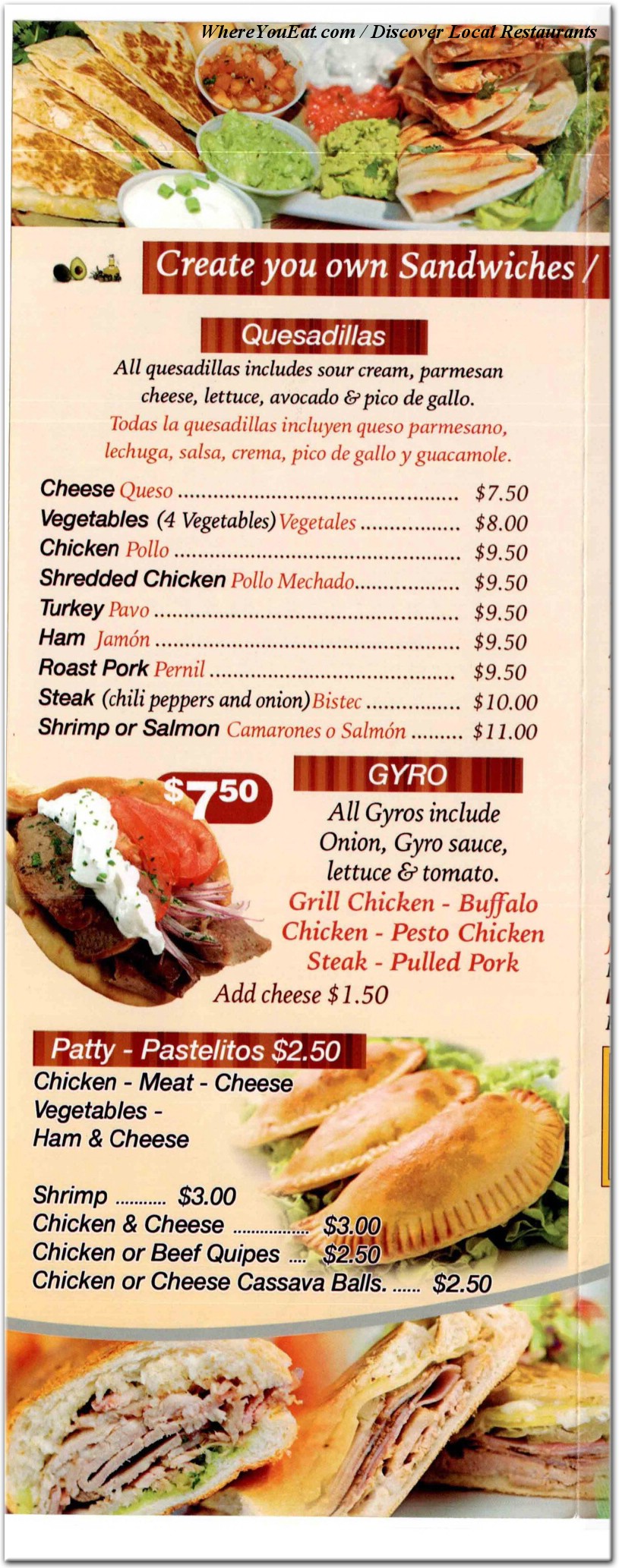 menu image
