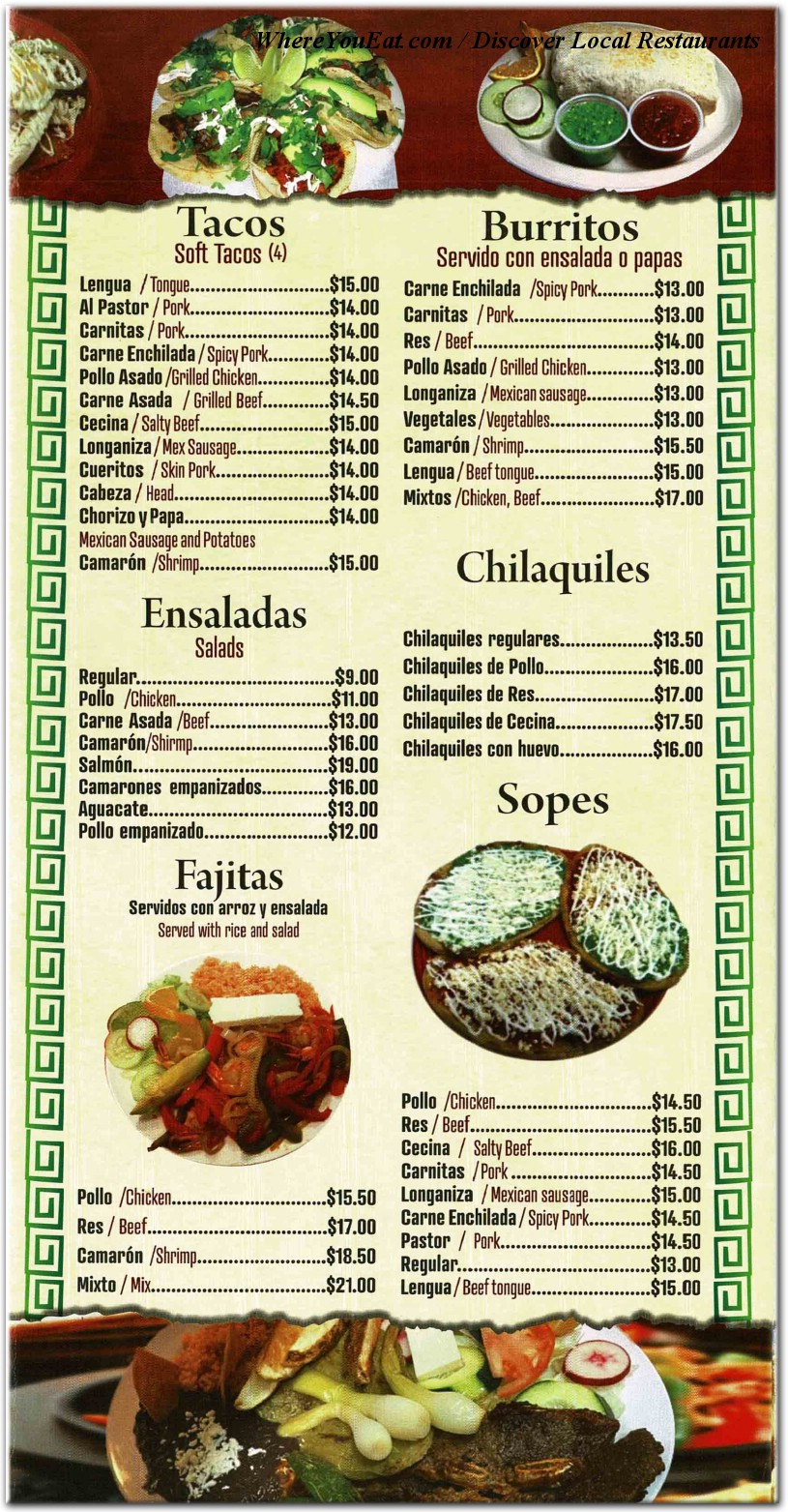 menu image