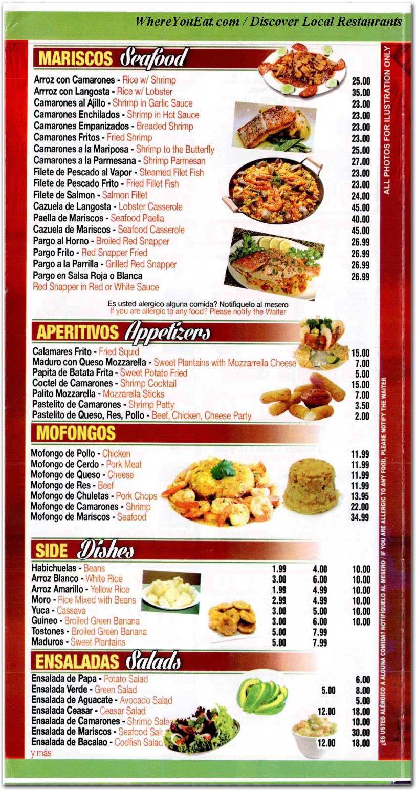 menu image