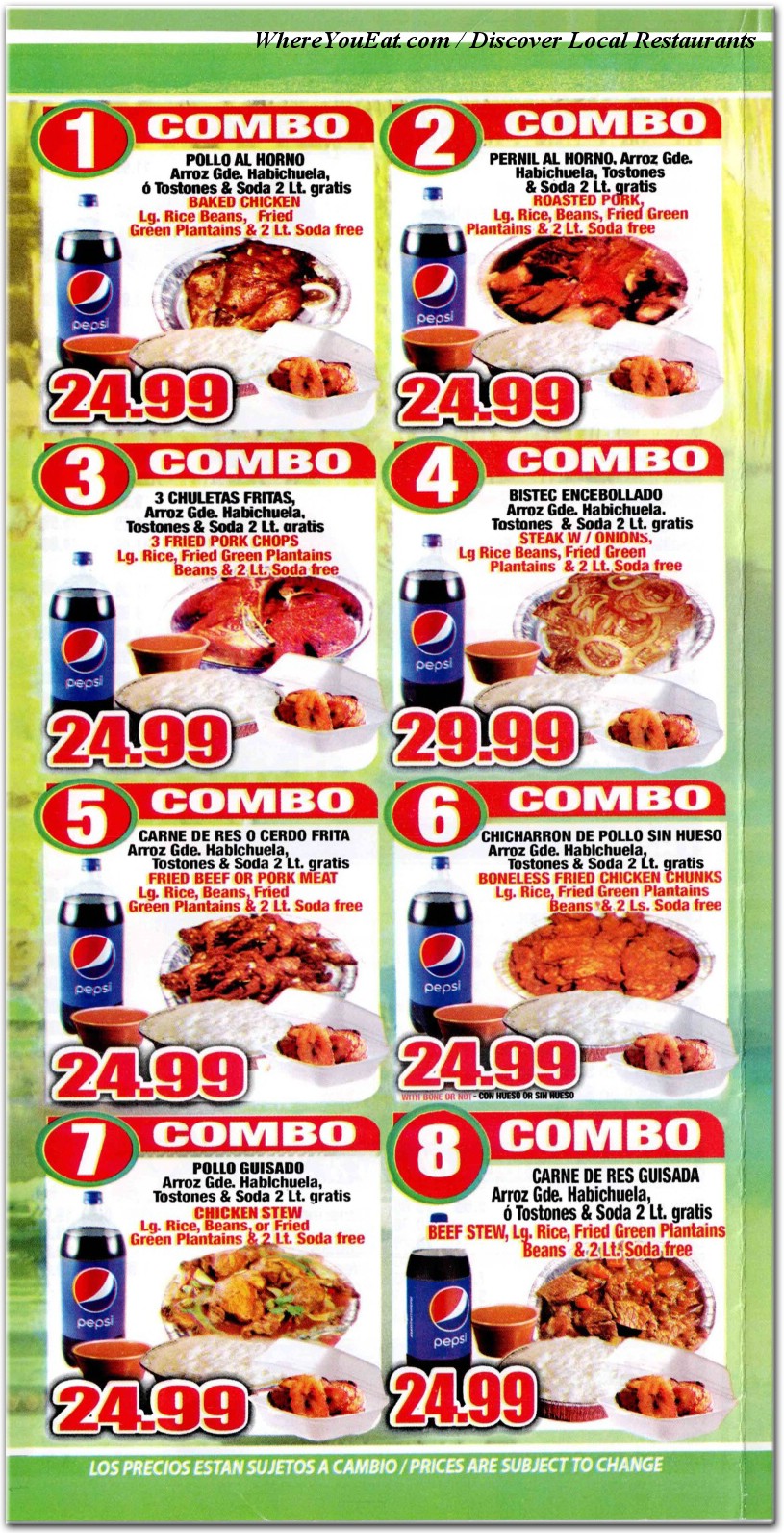 menu image