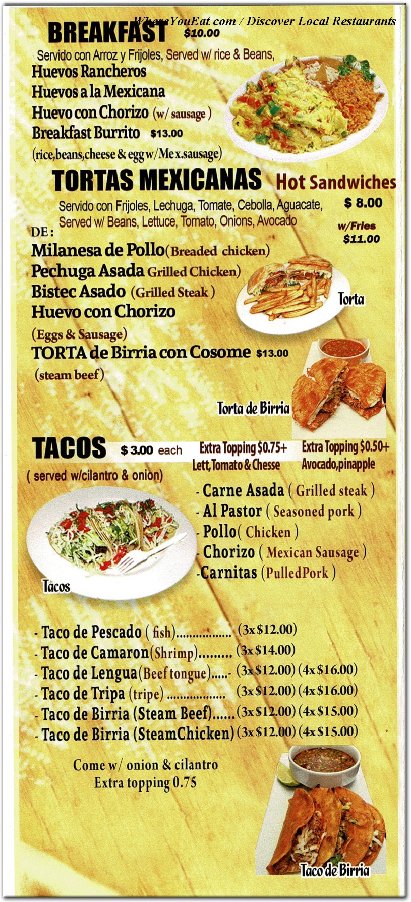 menu image