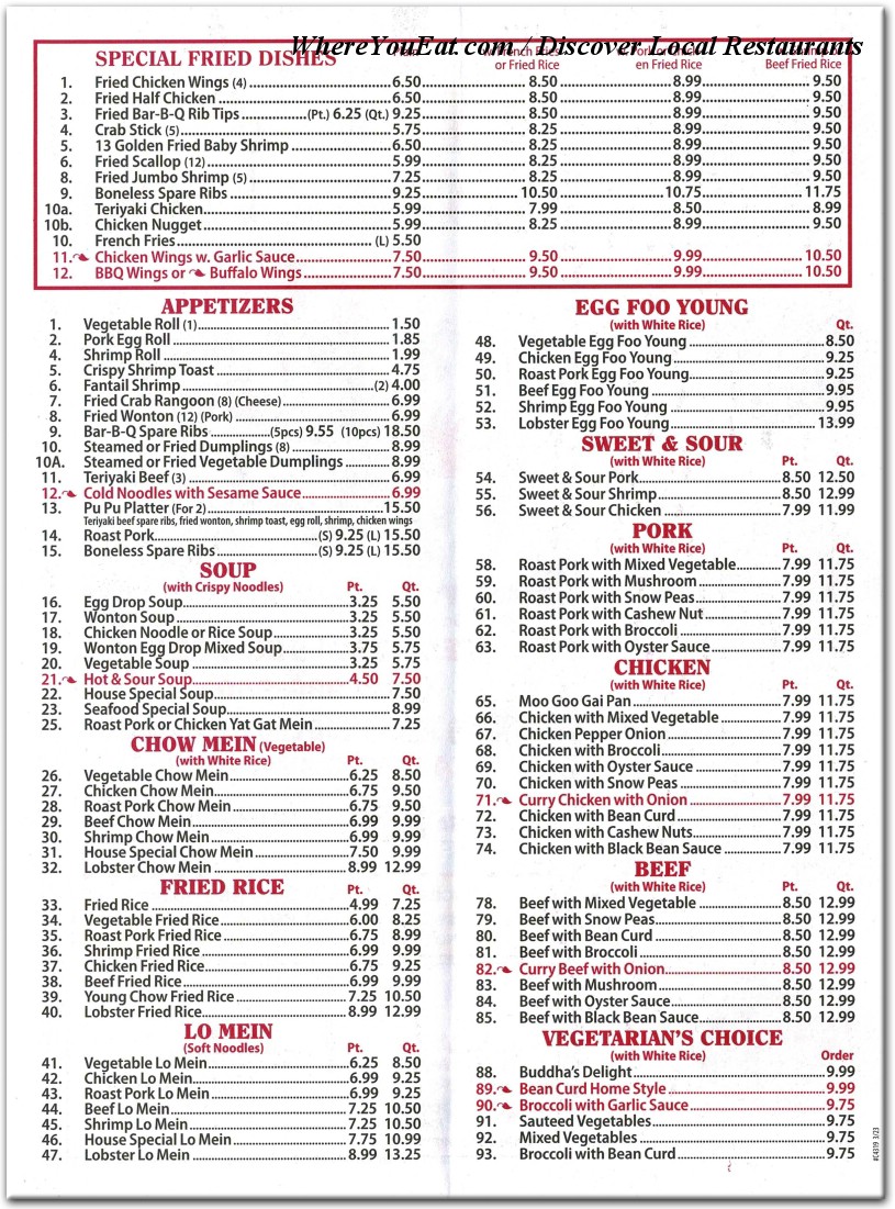 menu image