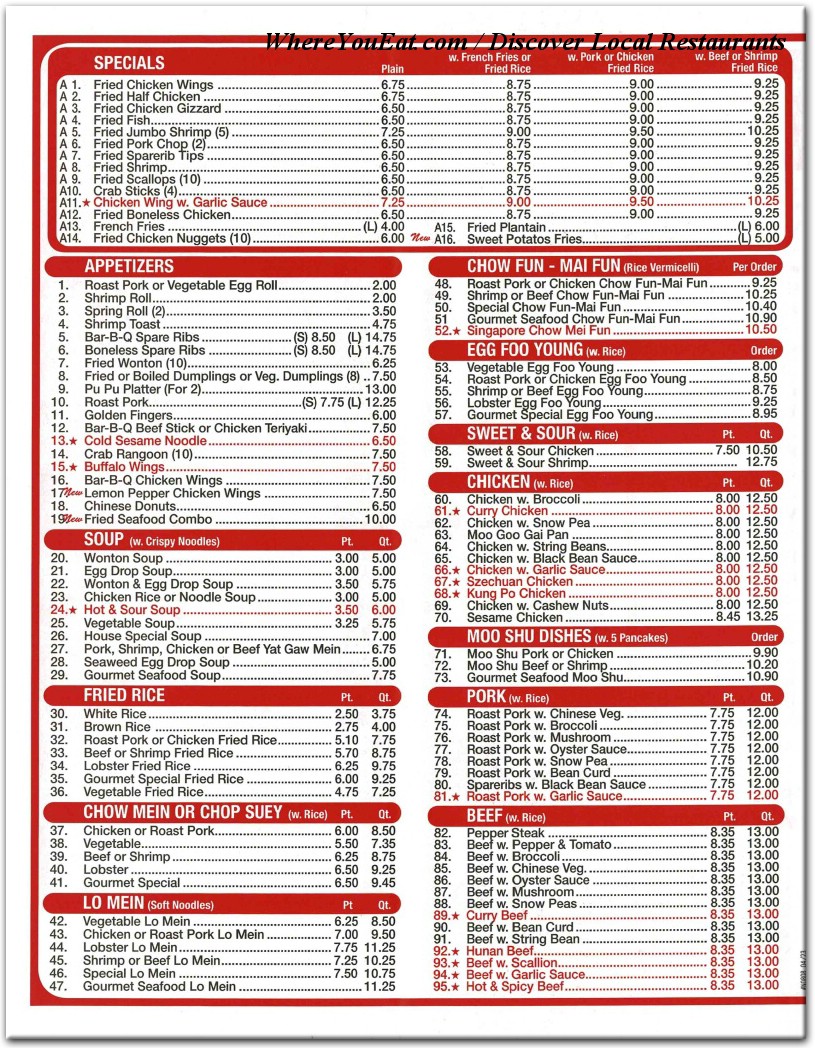 menu image