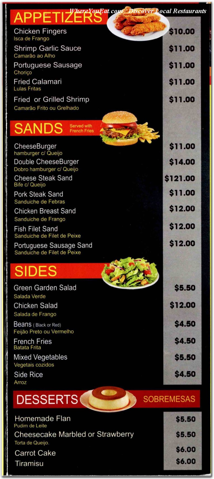 menu image