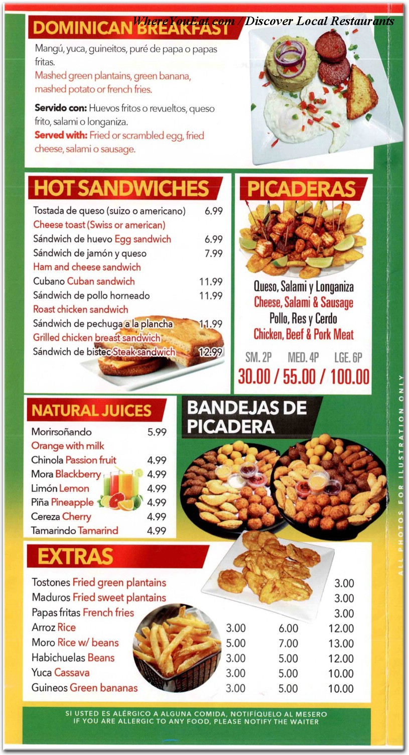 menu image