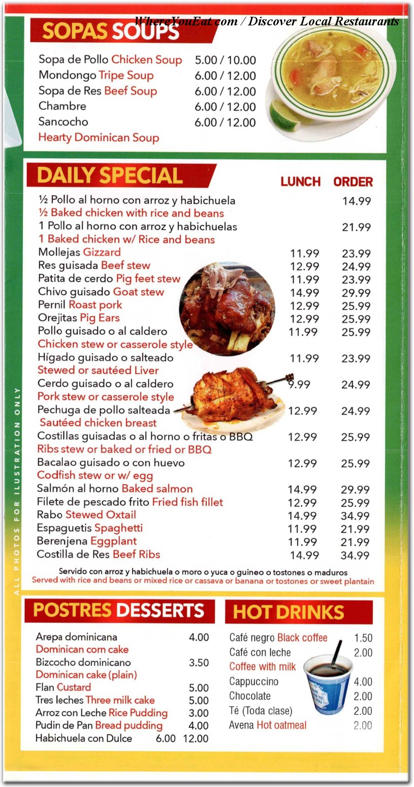 menu image