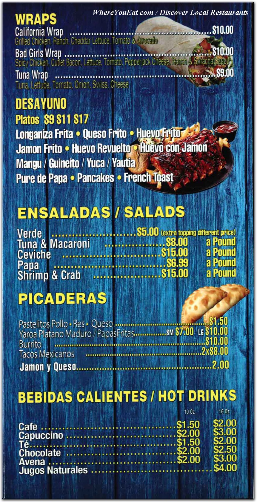 menu image