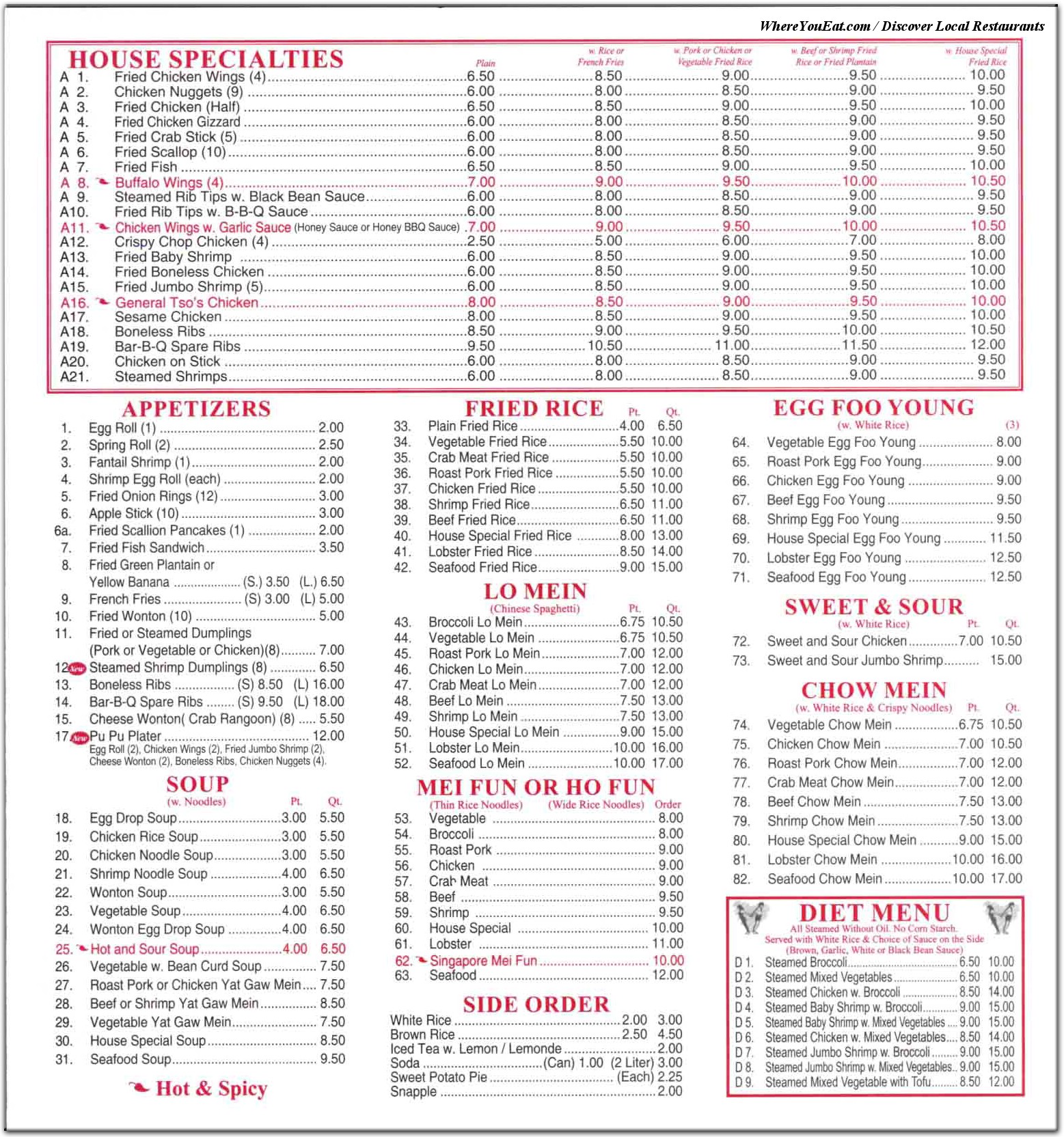 menu image