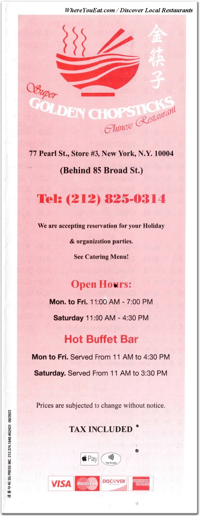menu image