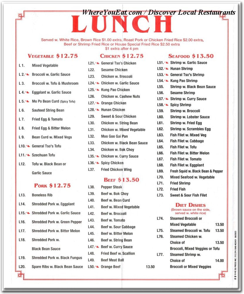 menu image