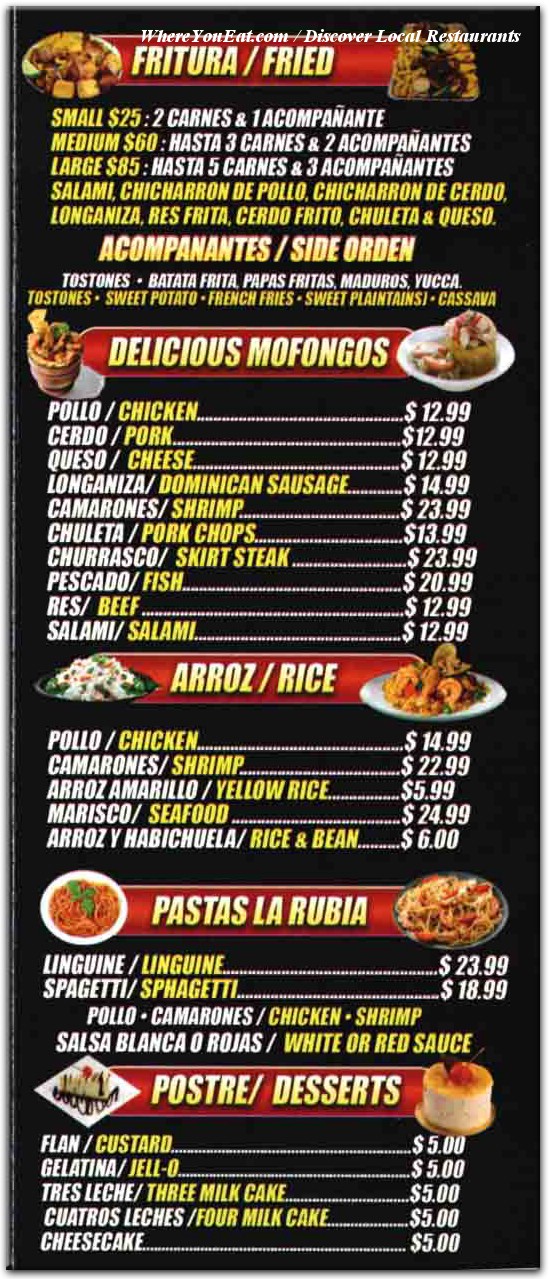 menu image